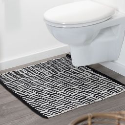 Sealskin Bandra dywanik łazienkowy 60x60 cm bawełna czarny 800106