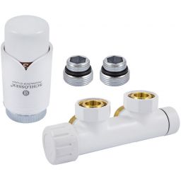 Schlosser zestaw przyłączy duo-plex 3/4xM22x1,5 lewy biały 612100003