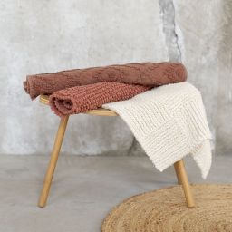 Sealskin Delhi dywanik łazienkowy 60x90 cm bawełna ciemny różowy 800111