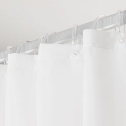 Sealskin Blend zasłona prysznicowa 180x200 cm poliester ciemny różowy/biały 800136