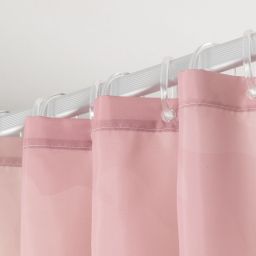 Sealskin Earth zasłona prysznicowa 180x200 cm poliester ciemny różowy/złamana biel 800139