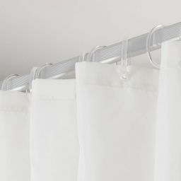 Sealskin Flow zasłona prysznicowa 180x200 cm poliester czarny/biały 800142