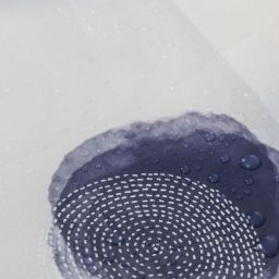 Sealskin Mood zasłona prysznicowa 180x200 cm PEVA niebieski/złamany biały 800145