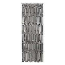 Sealskin Brave zasłona prysznicowa 180x200 cm PEVA czarny/biały 800148