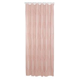 Sealskin Brave zasłona prysznicowa 180x200 cm PEVA ciemny różowy/biały 800149