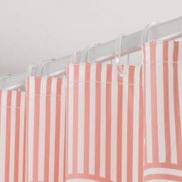 Sealskin Brave zasłona prysznicowa 180x200 cm PEVA ciemny różowy/biały 800149