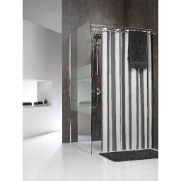 Sealskin Linje zasłona prysznicowa 180x200 cm tekstylna szary 233011314