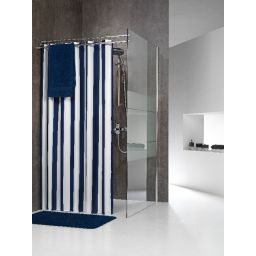 Sealskin Linje zasłona prysznicowa 180x200 cm tekstylna niebieski 233011324