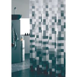 Sealskin Pixel zasłona prysznicowa 180x200 cm tekstylna czarny 232651319