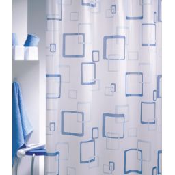 Sealskin Retro zasłona prysznicowa 180x200 cm PEVA niebieski 211521324