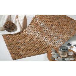 Sealskin Woodblock dywanik łazienkowy 90x52 cm drewno teak 293324274