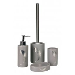 Splendid Piume szczotka toaletowa stojąca szara LA-PIUME-SZCZWC-SZA