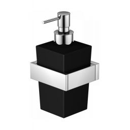Steinberg 460 dozownik do mydła ścienny czarny mat 4608002