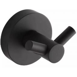 Stella Classic wieszak na ręcznik haczyk podwójny czarny mat 07.321-B