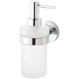 Stella Soul dozownik do mydła 250 ml w płynie chrom/szkło matowe 07.426