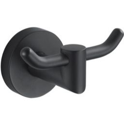 Stella Classic wieszak na ręcznik haczyk podwójny czarny mat 07.320-B