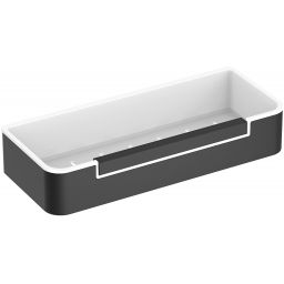 Stella koszyk łazienkowy ze ściągaczką ścienny czarny mat/biały 16.069-B