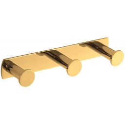 Stella wieszak na ręcznik 3-hakowy złoty połysk 18.043-G