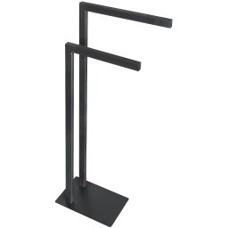 Stella wieszak na ręcznik wolnostojacy czarny mat 19.206-B