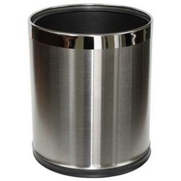 Stella kosz na śmieci 9 l otwarty stal szczotkowana/stal poler 20.100-SB