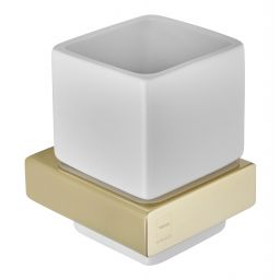 Teka Formentera kubek z uchwytem ceramicznym biały/złoty 17081020G2