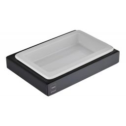 Teka Formentera mydelniczka ceramiczna biały/grafit 17082020N2