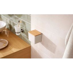 Tesa Baboo pojemnik łazienkowy bambus/biały mat 40521-00000-00