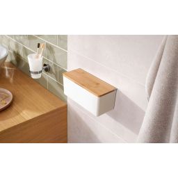 Tesa Baboo pojemnik łazienkowy bambus/biały mat 40522-00000-00