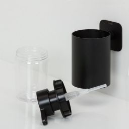 Tiger Colar dozownik do mydła 180 ml ścienny czarny 13134.3.07.46