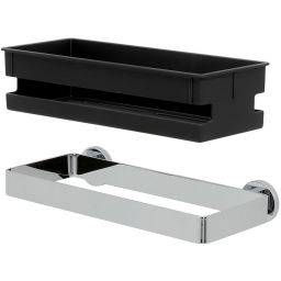 Tiger Noon koszyk łazienkowy wiszący czarny/chrom 13205.3.03.46