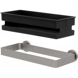 Tiger Noon koszyk łazienkowy wiszący czarny/stal 13205.3.09.46