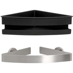 Tiger Noon koszyk łazienkowy boczny ścienny czarny/stal 13206.3.09.46