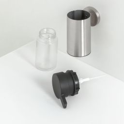 Tiger Noon dozownik do mydła 135 ml ścienny stal szczotkowana 13209.3.09.46