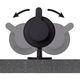 Tiger Tune dozownik do mydła 180 ml ścienny czarny mat/stal szczotkowana 13260.3.09.46