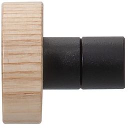 Tiger Sem wieszak na ręcznik czarny mat/drewno 13371.3.07.46