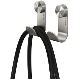 Tiger Gravity wieszak na ręcznik haczyk 2 szt stal nierdzewna szczotkowana 800733