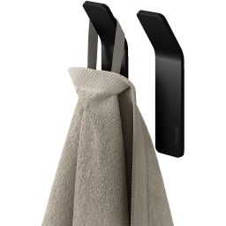 Tiger Single wieszak na ręcznik 2 szt haczyk czarny mat 800747