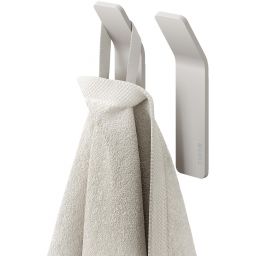 Tiger Single wieszak na ręcznik 2 szt haczyk szary 800748