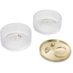 Umbra Tesora pojemnik łazienkowy przezroczysty/mosiądz 1013238-104