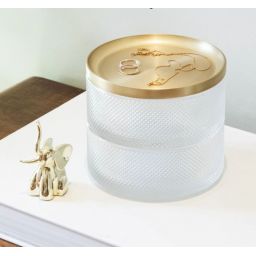 Umbra Tesora pojemnik łazienkowy przezroczysty/mosiądz 1013238-104