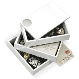 Umbra Spindle szkatułka na biżuterię biała 308712-660