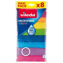 Vileda Mikrofibra zestaw 8 ściereczek do sprzątania 173722