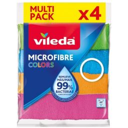 Vileda Mikrofibra zestaw 4 ściereczek do sprzątania 173728