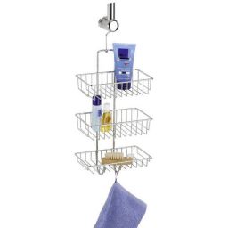 Wenko Nivala półka łazienkowa 22 cm potrójna srebrna 15888100