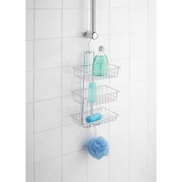 Wenko Nivala półka łazienkowa 22 cm potrójna srebrna 15888100