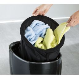 Wenko Candy kosz na pranie 2w1 stojący czarny 20630100