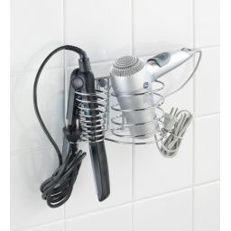 Wenko Milano uchwyt na suszarkę i prostownicę 2w1 srebrny 20648100