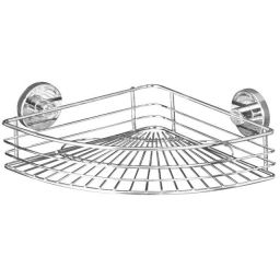 Wenko Bari koszyk łazienkowy narożny srebrny 20887100