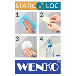 Wenko Osimo uchwyt na słuchawkę prysznicową srebrny 22133100