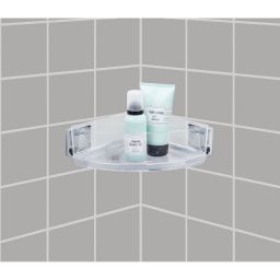 Wenko VL Quadro półka łazienkowa 28 cm narożna przezroczysty 22686100